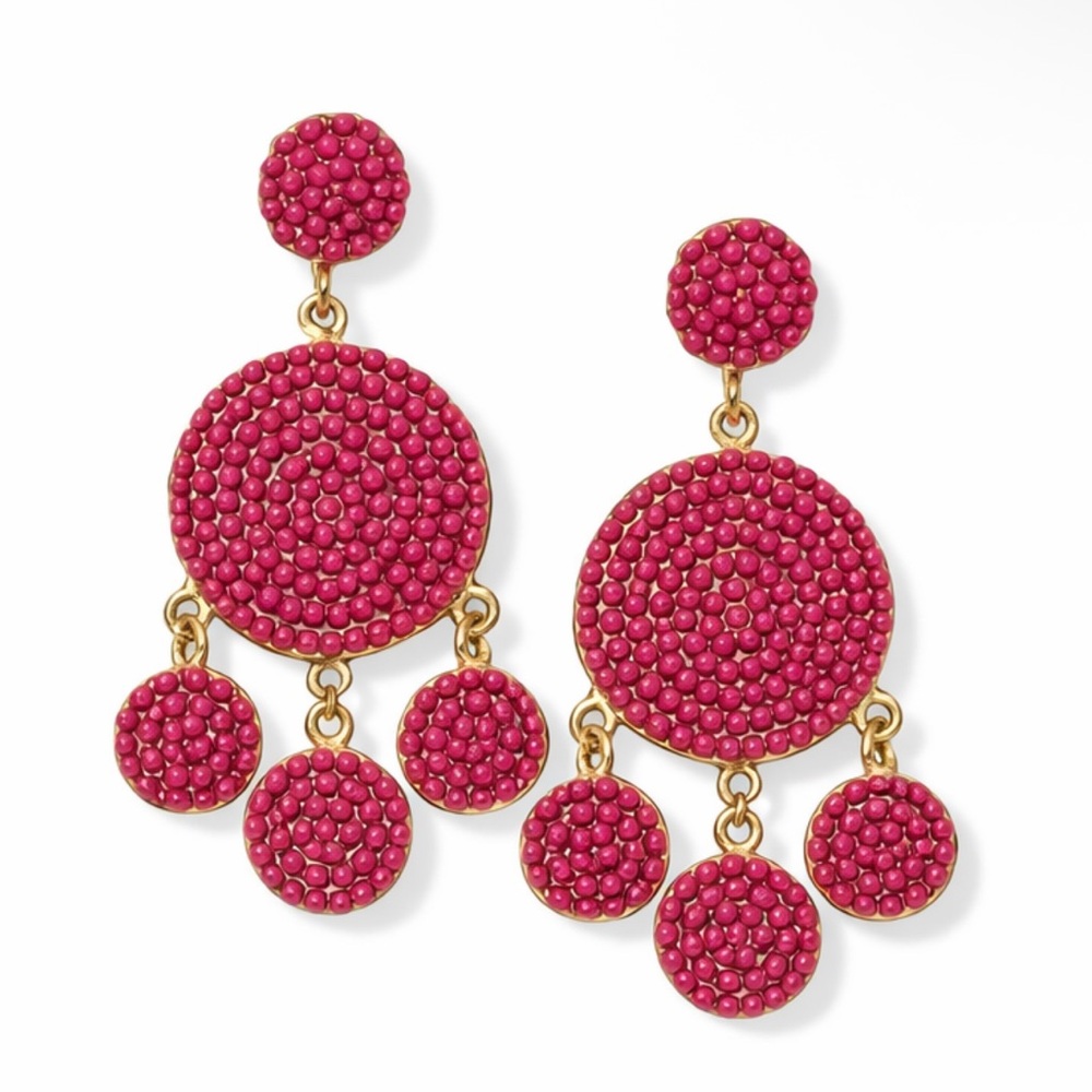 Baublebar Sugarfix Pink and Gold Statement Earrings